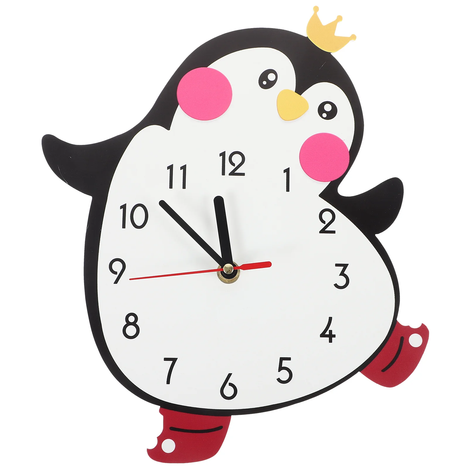 Silent Mute Cartoon Wall Clock Penguin Shape Household Indoor Wall Hanging Clock for Kids Bedroom Nursery Decor
Silent Mute Cartoon Wall Clock Penguin Shape Household Indoor Wall Hanging Clock for Kids Bedroom Nursery Decor