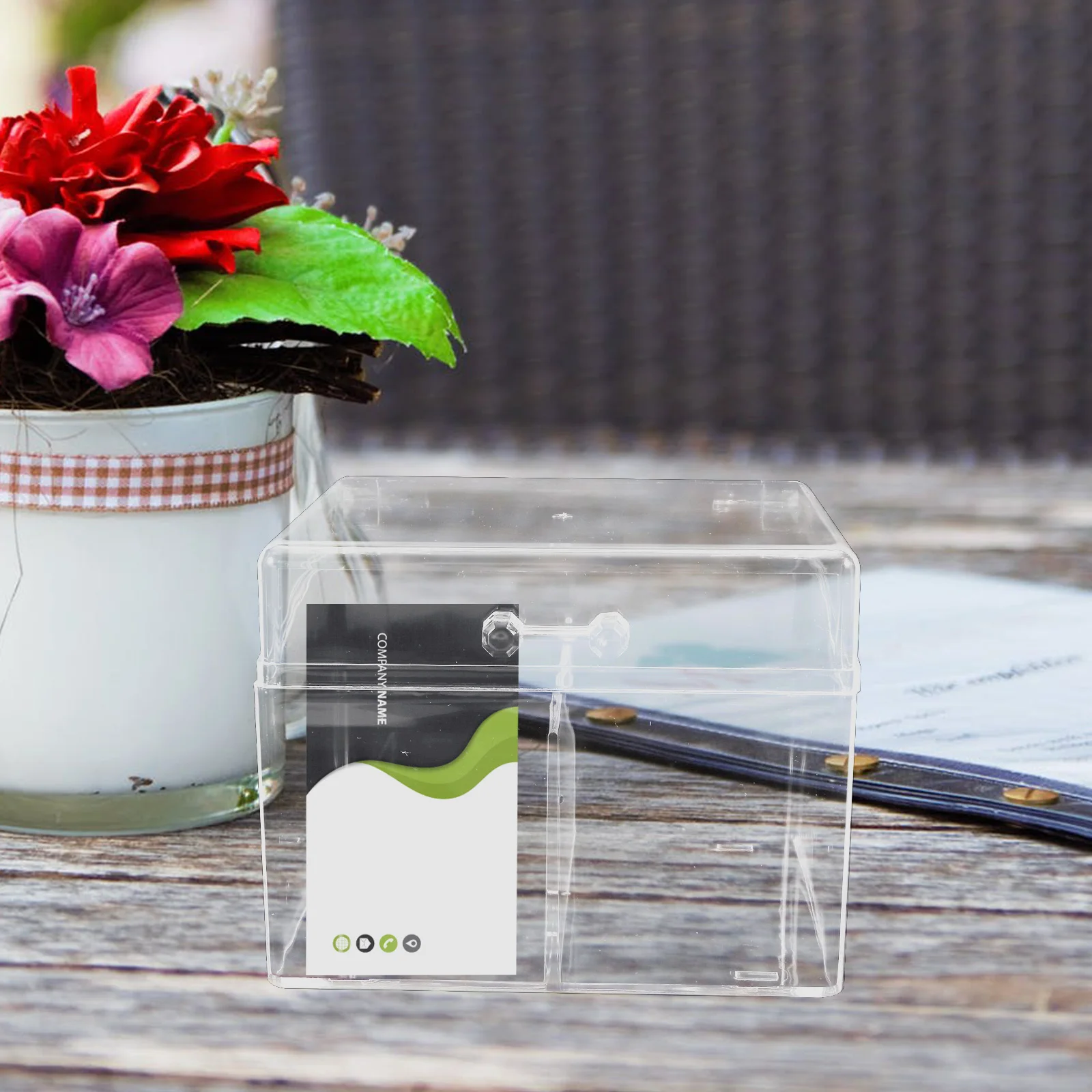 Transparent Acrylic 2 Compartments Dust Proof Business Card Holder Storage Box for Desk Display ganizers
Transparent Acrylic 2 Compartments Dust Proof Business Card Holder Storage Box for Desk Display ganizers