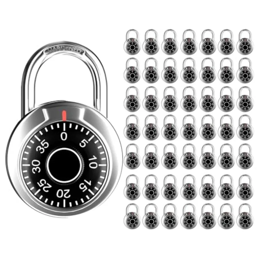 ® Locker Lock, 2 in. Combination Lock, Keyl Padlock for Gym and School Lockers, Black Dial Lock
® Locker Lock, 2 in. Combination Lock, Keyl Padlock for Gym and School Lockers, Black Dial Lock