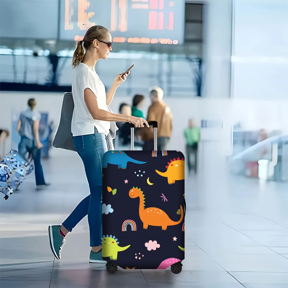 1PC Cute Dinosaur Print luggage cover for Luggage 18-32 Inches; a colorful and resilient travel accessory with celestial moti
1PC Cute Dinosaur Print luggage cover for Luggage 18-32 Inches; a colorful and resilient travel accessory with celestial moti
