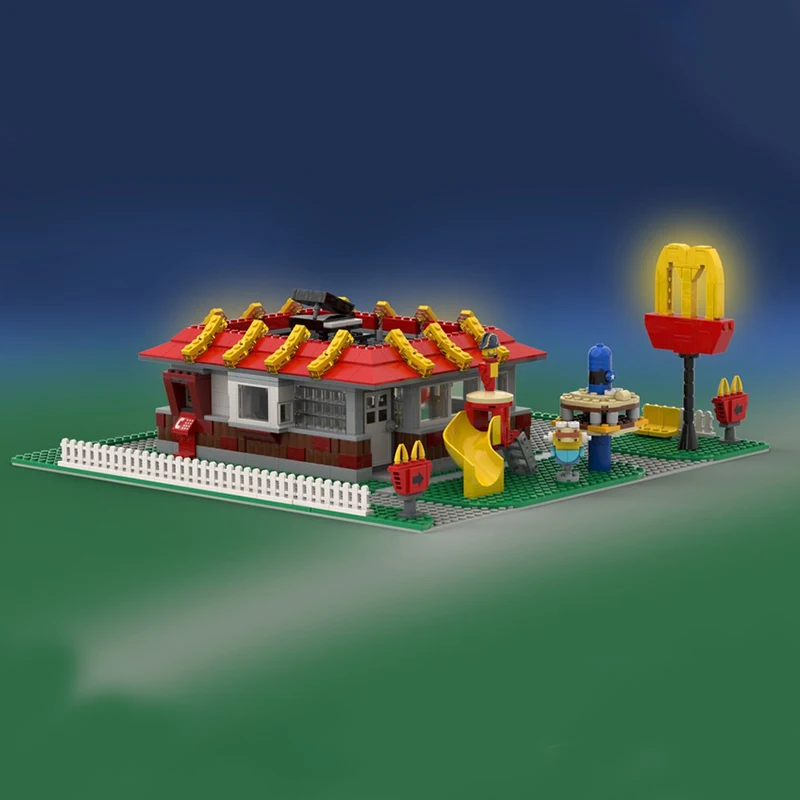 1242pcs MOC Vintage McD Town Classic Model Building Blocks Christmas Gift Architecture Toys Creative Idea Education Brick Kids
1242pcs MOC Vintage McD Town Classic Model Building Blocks Christmas Gift Architecture Toys Creative Idea Education Brick Kids