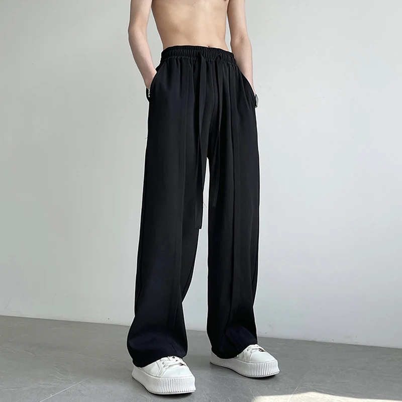 Pure Bla Straight Leg Suit Pants Men's Casual Flared Naples Sle Suits Loose Fit mid Waist Long Trousers American Casual
Pure Bla Straight Leg Suit Pants Men's Casual Flared Naples Sle Suits Loose Fit mid Waist Long Trousers American Casual