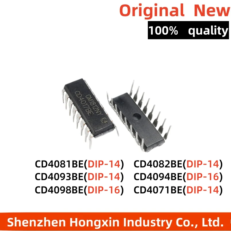 10 pieces of CD4081BE 4082 4093B 4094 4098 4071 direct insertion DIP-14 quad 2 input and gate chip IC
10 pieces of CD4081BE 4082 4093B 4094 4098 4071 direct insertion DIP-14 quad 2 input and gate chip IC