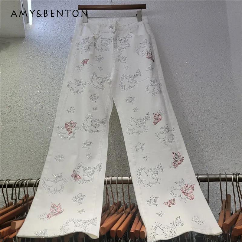 Heavy Embroidery Rhinestone Jeans For Women's Long Jeans 2026 Spring Autumn New High Waist Loose Slimming Wide Leg Denim Pants
Heavy Embroidery Rhinestone Jeans For Women's Long Jeans 2026 Spring Autumn New High Waist Loose Slimming Wide Leg Denim Pants