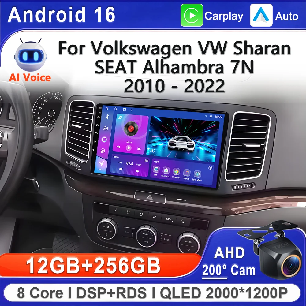 Android 16 In-Cell Screen Stereo Head Unit For Volkswagen VW Sharan SEAT Alhambra 7N 2010 - 2022 Plug and Play GPS Navigation BT
Android 16 In-Cell Screen Stereo Head Unit For Volkswagen VW Sharan SEAT Alhambra 7N 2010 - 2022 Plug and Play GPS Navigation BT