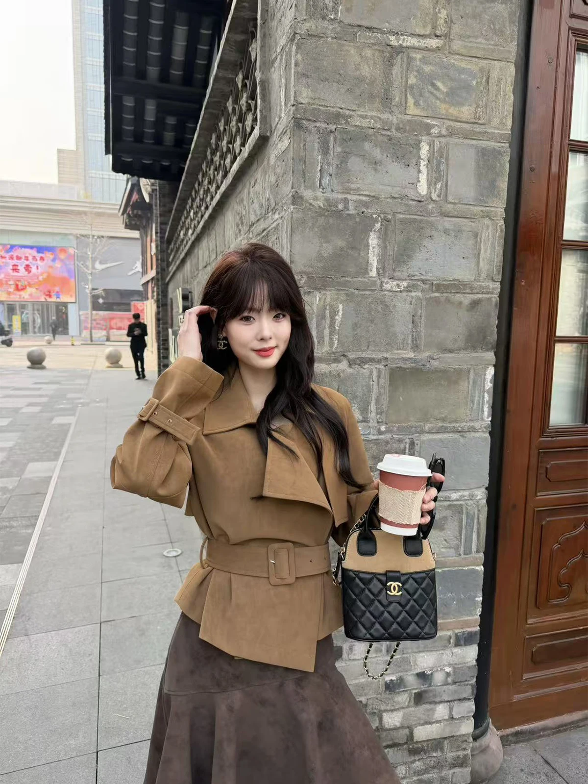 Slimming Effect Suede ort Jaet Women's Korean Sle Waist-Cinching Outerwear Long Sve Spring Faion Premium Feel
Slimming Effect Suede ort Jaet Women's Korean Sle Waist-Cinching Outerwear Long Sve Spring Faion Premium Feel