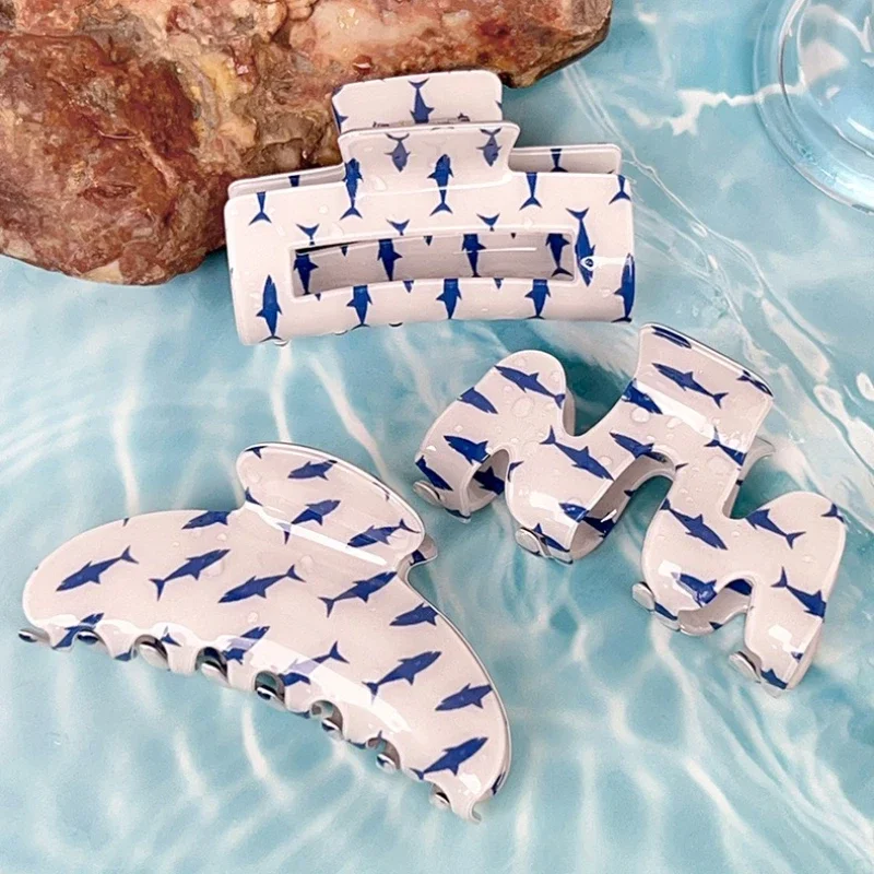 DS Summer Beach Blue Shark Hair Claw Ocean Series Geometric Claw Clips INS Trendy Hair Clips Hair Accessories for Women Girls
DS Summer Beach Blue Shark Hair Claw Ocean Series Geometric Claw Clips INS Trendy Hair Clips Hair Accessories for Women Girls