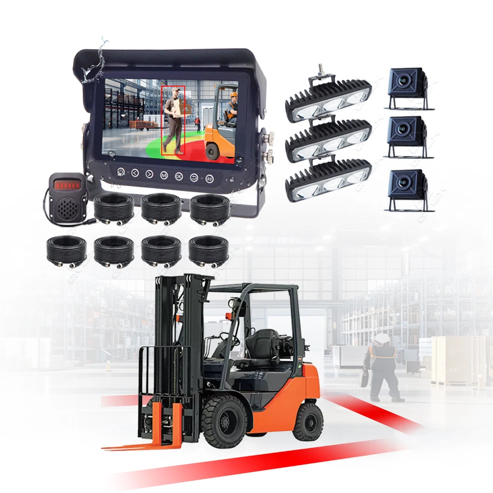 12V AI Camera Forklift Proximity Detector with Reverse Anti-Collision System Pedestrian Safety Alert Warning Car Reversing Aid
12V AI Camera Forklift Proximity Detector with Reverse Anti-Collision System Pedestrian Safety Alert Warning Car Reversing Aid