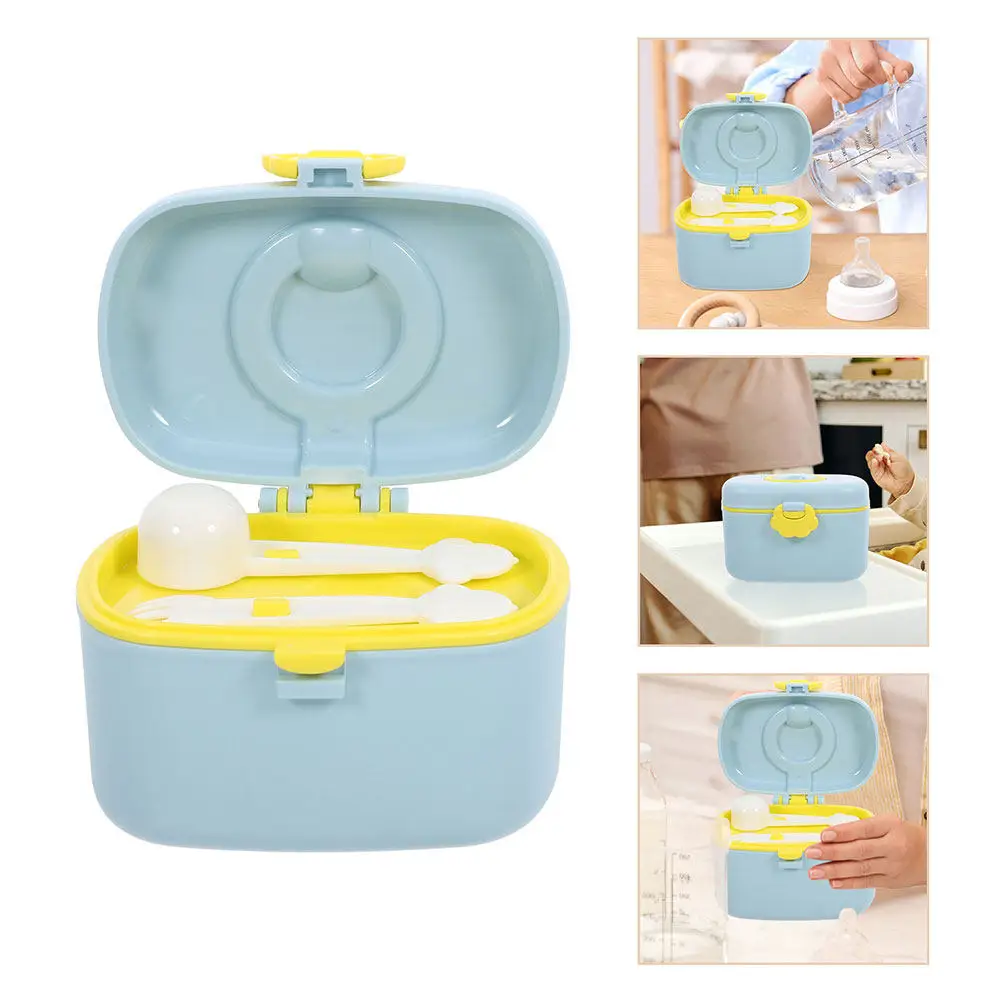 2Pcs Portable Formula Dispenser Milk Powder Storage Container Infant Formula Holder on The Milk Powder Box Secure