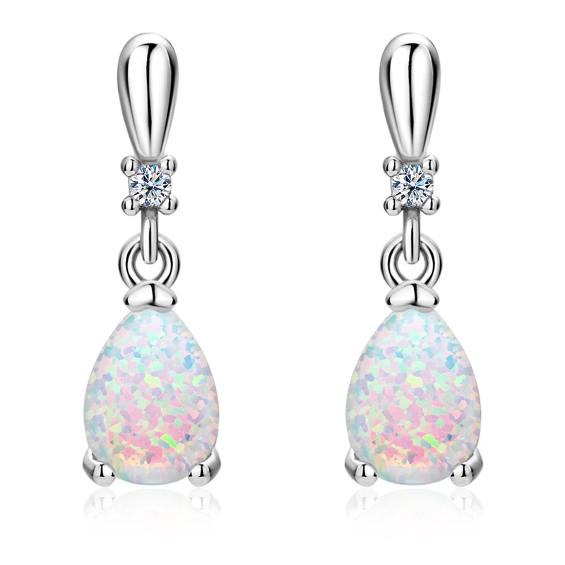 5x7mm Pear Shaped White Opal Ladies Drop Earrings Classic 925 Sterling Silver Zircon Fashion Earring for Women Fine Jewelry Gift
5x7mm Pear Shaped White Opal Ladies Drop Earrings Classic 925 Sterling Silver Zircon Fashion Earring for Women Fine Jewelry Gift