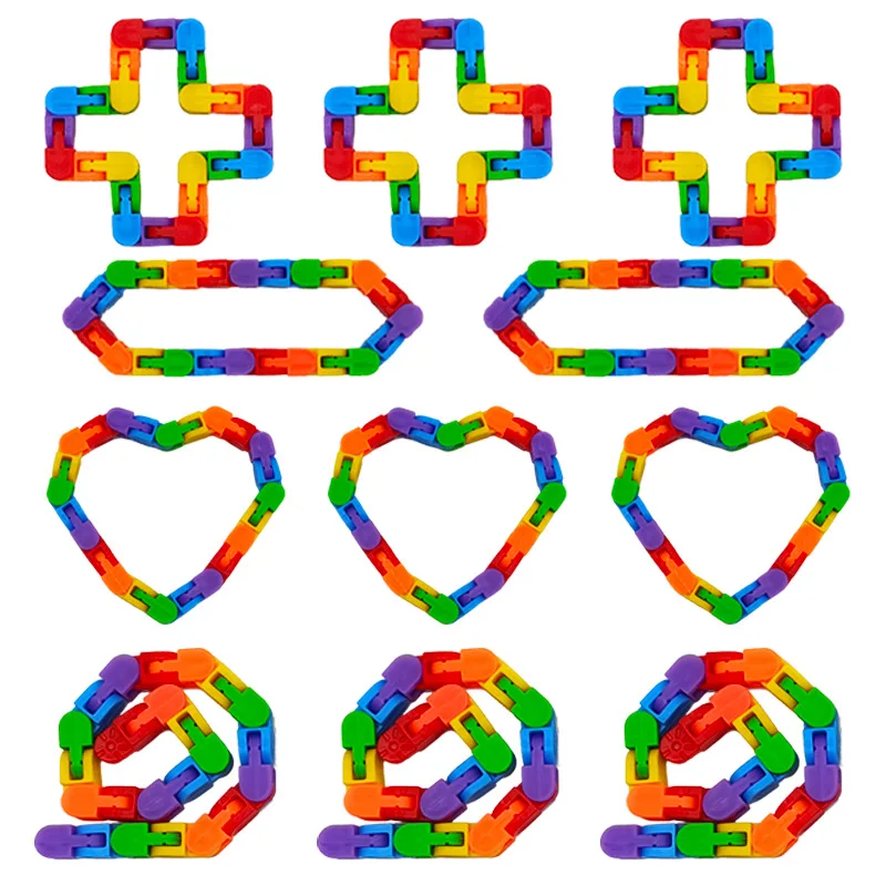 Variable 24 Sections Chain Puzzle Decompression Toy Decompression Track Folding Development Intellectual Toy Children's Gift
Variable 24 Sections Chain Puzzle Decompression Toy Decompression Track Folding Development Intellectual Toy Children's Gift