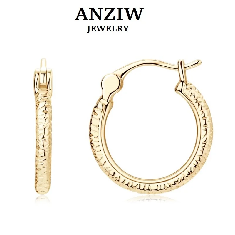 Anziw Korean Gold Plated Patterned Hoops Clip Earrings Silver 925 Hypoallergenic Minimalist Geometric Earring for Women Jewelry
Anziw Korean Gold Plated Patterned Hoops Clip Earrings Silver 925 Hypoallergenic Minimalist Geometric Earring for Women Jewelry
