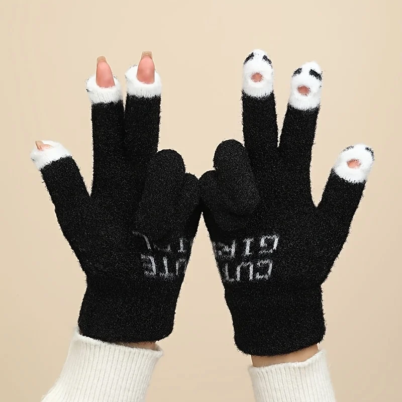 1 pair student Winter Gloves - Pastel Pink Open Finger Design, Soft Warm Gloves for Cold Weather, Everyday & Formal Events
1 pair student Winter Gloves - Pastel Pink Open Finger Design, Soft Warm Gloves for Cold Weather, Everyday & Formal Events