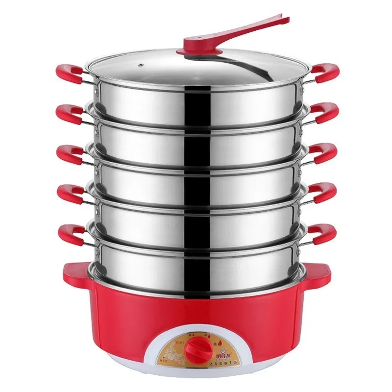 1-6 Layers 304 Stainless Steel Electric Food Steamer Pot Pan Rice Bun Steam Cooker Instant Buffet Food Warmer Steam Bun Maker
1-6 Layers 304 Stainless Steel Electric Food Steamer Pot Pan Rice Bun Steam Cooker Instant Buffet Food Warmer Steam Bun Maker