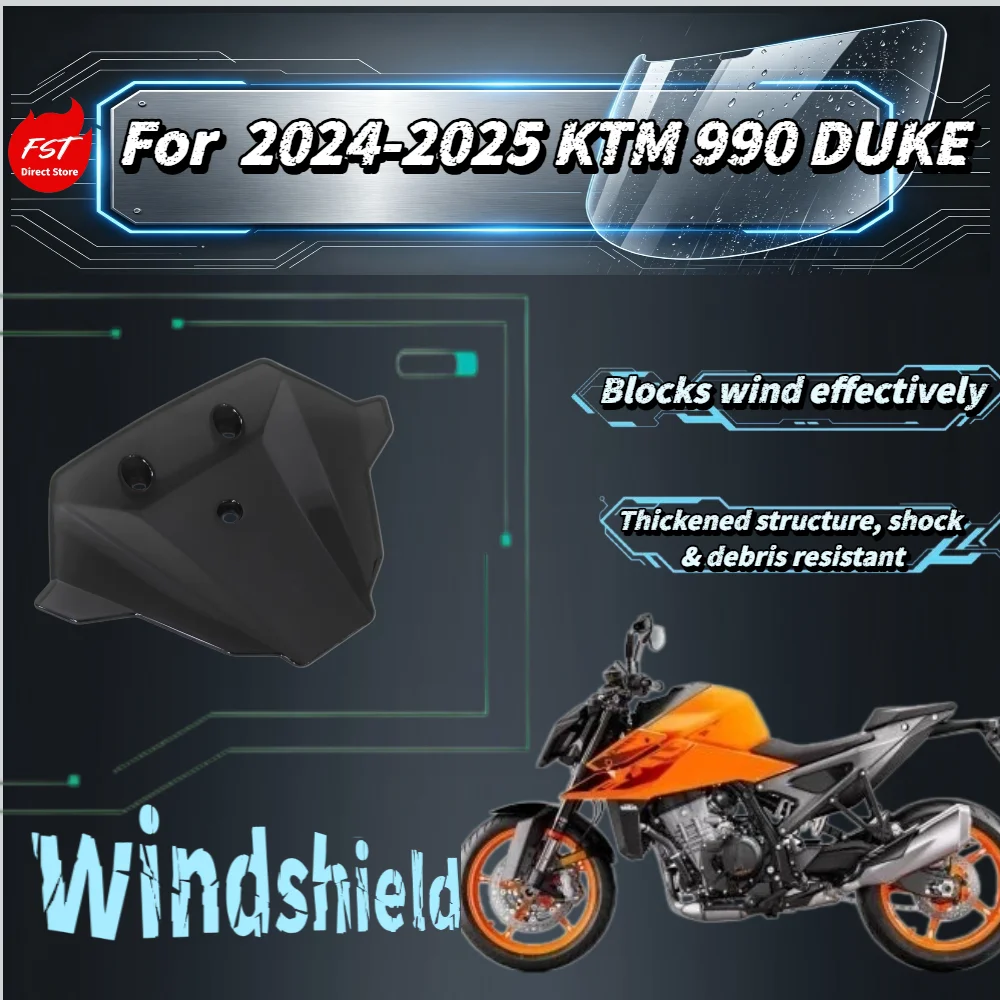 Suitable for KTM 990 DUKE 2024 2025 Motorcycle Front Wind Deflector Modified Windshield Instrument Guard Windscreen Fairing Kit
Suitable for KTM 990 DUKE 2024 2025 Motorcycle Front Wind Deflector Modified Windshield Instrument Guard Windscreen Fairing Kit