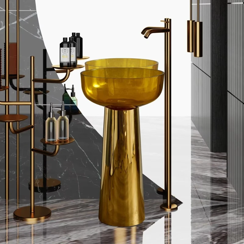 Light Luxury Style Base Basin Independent Bathroom Sink Resin Wash with Gold Stainless Steel Base Wash Basin
Light Luxury Style Base Basin Independent Bathroom Sink Resin Wash with Gold Stainless Steel Base Wash Basin