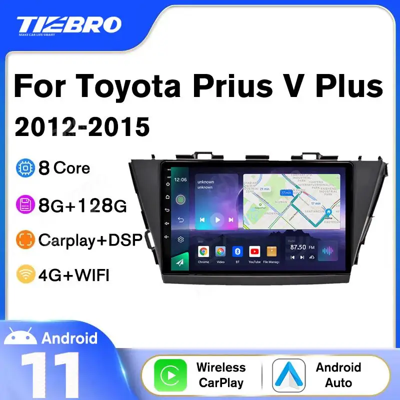 Автомагнитола Tiebro на Android для Toyota Prius V Plus Alpha LHD 2012-2015, автомобильная стереосистема, мультимедийный видеоплеер, навигация GPS Carplay
Автомагнитола Tiebro на Android для Toyota Prius V Plus Alpha LHD 2012-2015, автомобильная стереосистема, мультимедийный видеоплеер, навигация GPS Carplay