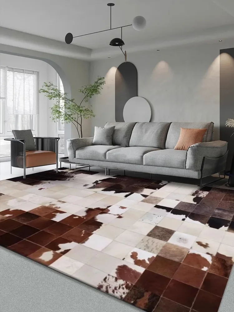 American Style Luxury Natural Cowhide Fur Patchwork Rug Genuine Cowhide Brown Carpet for Living Room Bedroom Office Carpet
American Style Luxury Natural Cowhide Fur Patchwork Rug Genuine Cowhide Brown Carpet for Living Room Bedroom Office Carpet