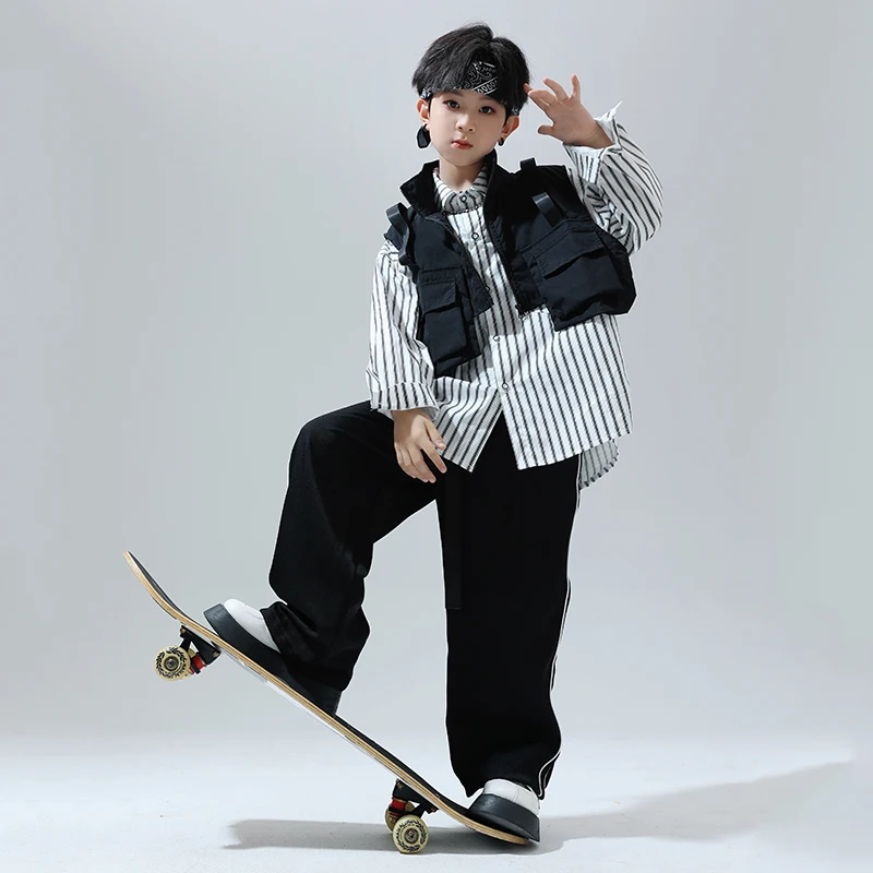 Kids Hip Hop Clothing Sleeveless Jacket Vest Stripe Shirt Casual Pants For Girl Boy Streetwear Dance Costume Ballroom Clothes
Kids Hip Hop Clothing Sleeveless Jacket Vest Stripe Shirt Casual Pants For Girl Boy Streetwear Dance Costume Ballroom Clothes