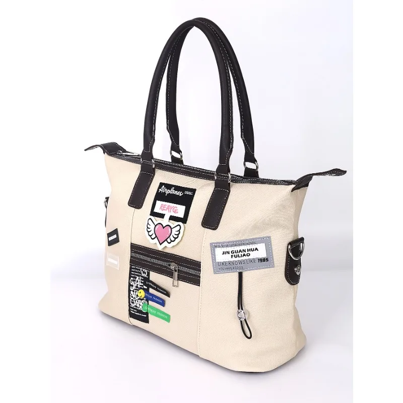 Trendy Girls' Street Staple | American Retro Sweet-Cool Tote, Creative Patch & Spacious , Handheld/Shoulder/Crossbody bag
Trendy Girls' Street Staple | American Retro Sweet-Cool Tote, Creative Patch & Spacious , Handheld/Shoulder/Crossbody bag