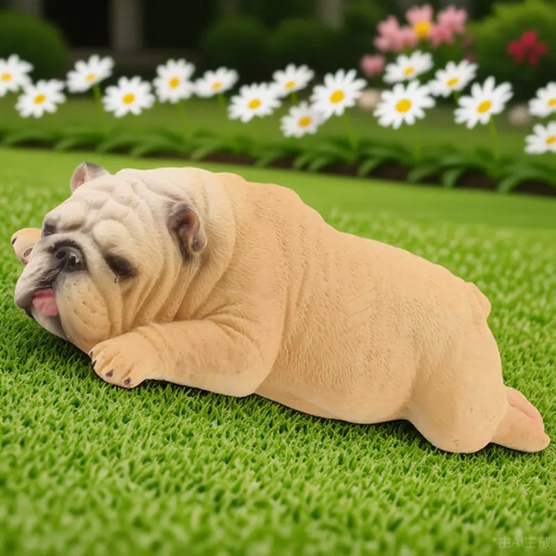 Sleeping Bulldog Statue High Quality Plastic Lifelike Dog Ornament Desktop Decor Kids Imagination Development Puppy Shape
Sleeping Bulldog Statue High Quality Plastic Lifelike Dog Ornament Desktop Decor Kids Imagination Development Puppy Shape