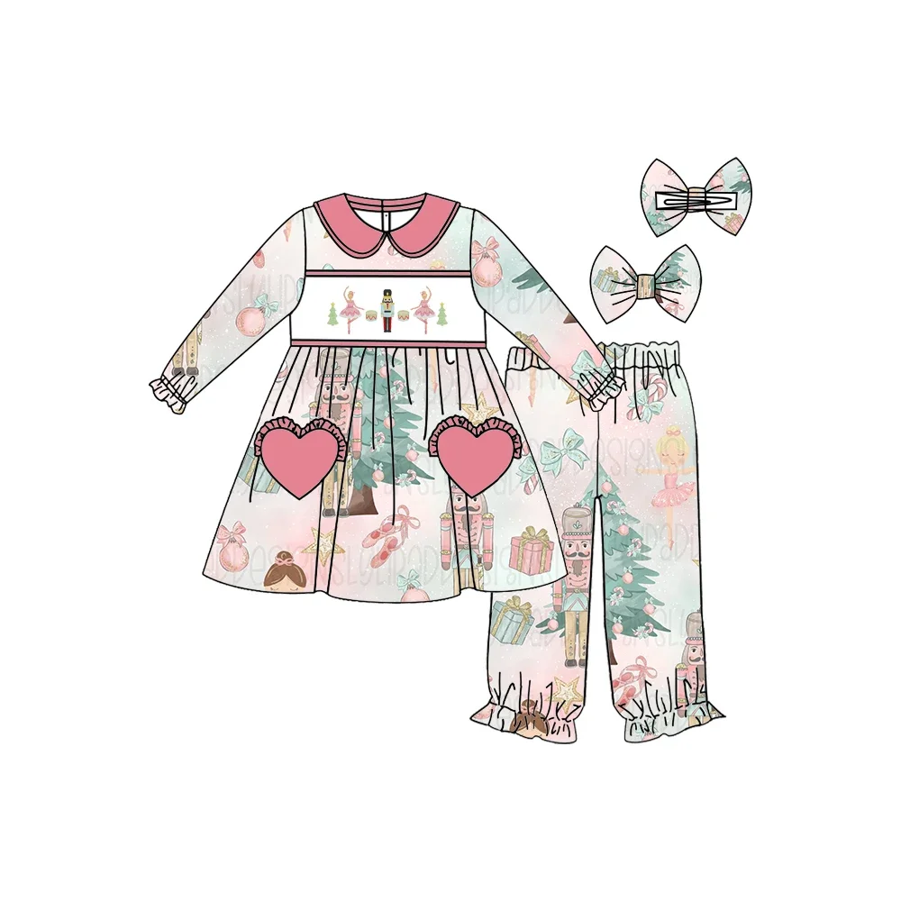 New Toddler Girls N-utcracker Spj Outfits Bow Kids Children Green Christmas Clothing Long Sleeves Boys Pajamas Set
New Toddler Girls N-utcracker Spj Outfits Bow Kids Children Green Christmas Clothing Long Sleeves Boys Pajamas Set