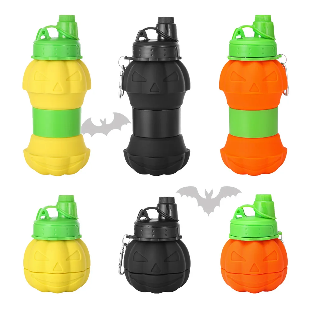 Silicone Halloween Pumpkin Water Bottle Collapsible Portable Sports Cup Creative Halloween Sports Water Jug Foldable Drinkware
Silicone Halloween Pumpkin Water Bottle Collapsible Portable Sports Cup Creative Halloween Sports Water Jug Foldable Drinkware