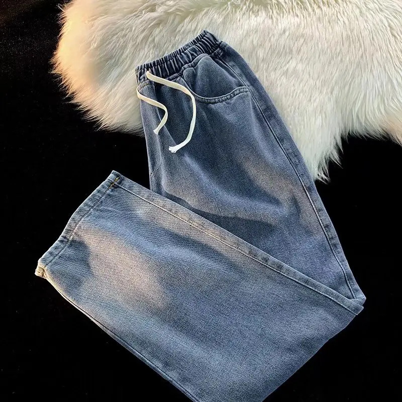 Loose Straight Leg Jeans Men's Casual Nine-Piece Wide Waist Elastic Waist Summer Long Pants Simple Sle Youth Trend
Loose Straight Leg Jeans Men's Casual Nine-Piece Wide Waist Elastic Waist Summer Long Pants Simple Sle Youth Trend