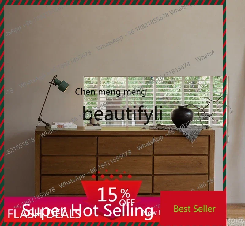 K182Japanese-style bedroom, chest of drawers, locker, all solid wood retro storage cabinet
K182Japanese-style bedroom, chest of drawers, locker, all solid wood retro storage cabinet