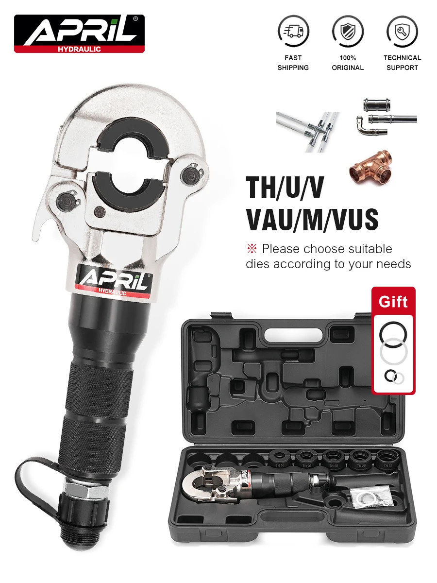 Split Type Hydraulic Pex Pipe Aluminum Plastic Pipe Tube Crimping Tool CW-1632TH Floor Heating Pipe Plumbing Tools
Split Type Hydraulic Pex Pipe Aluminum Plastic Pipe Tube Crimping Tool CW-1632TH Floor Heating Pipe Plumbing Tools