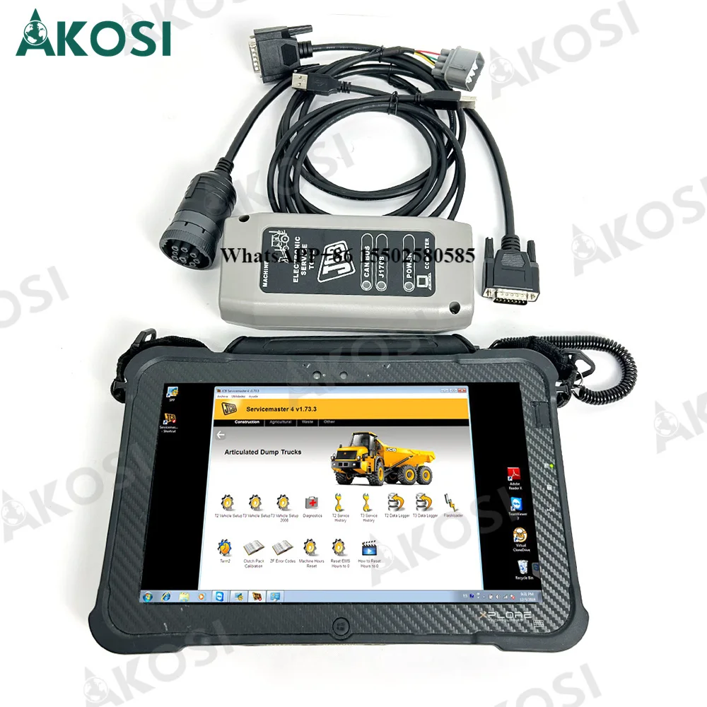 For JCB Service Master Spare Parts Jcb Diagnostic Scanner Tool JCB Electronic Service Tool Diagnosis Tool+Xplore Tablet
For JCB Service Master Spare Parts Jcb Diagnostic Scanner Tool JCB Electronic Service Tool Diagnosis Tool+Xplore Tablet