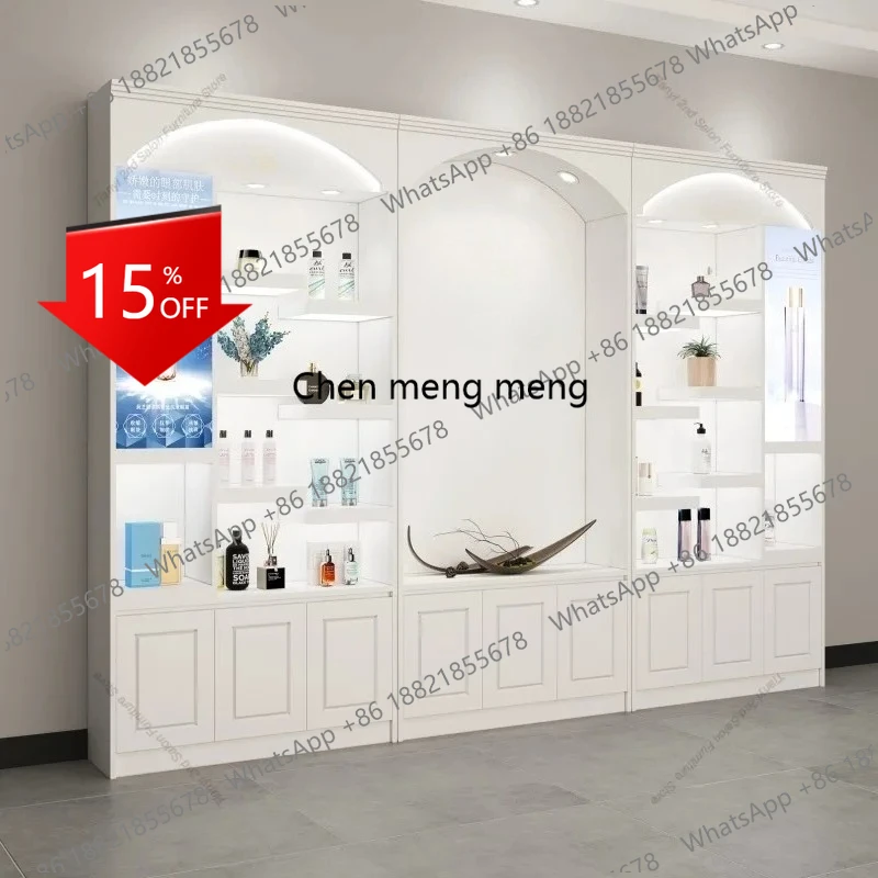 E153 Modern Minimalist Cosmetics Display Cabinet Nordic Beauty Salon Nail Salon Product Display Rack High-end Office Furniture
E153 Modern Minimalist Cosmetics Display Cabinet Nordic Beauty Salon Nail Salon Product Display Rack High-end Office Furniture