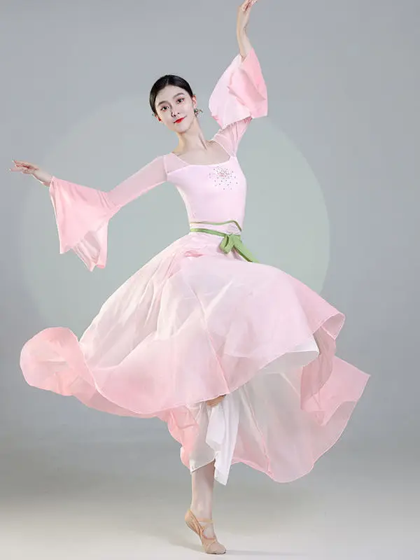 Immortal Body Charm Gradient Gauze Dress Woman Classical Dance Performace Costumes Elegant Training Clothes
Immortal Body Charm Gradient Gauze Dress Woman Classical Dance Performace Costumes Elegant Training Clothes