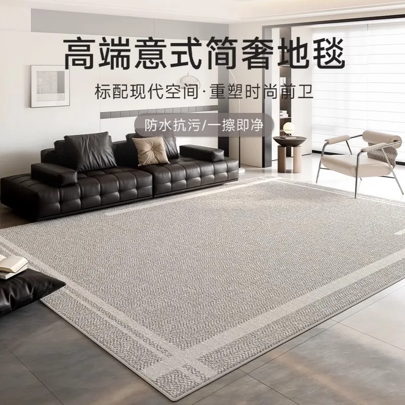 DT5Carpet living room no wash new Italian gray solid color waterproof luxury sofa coffee table floor mat
DT5Carpet living room no wash new Italian gray solid color waterproof luxury sofa coffee table floor mat