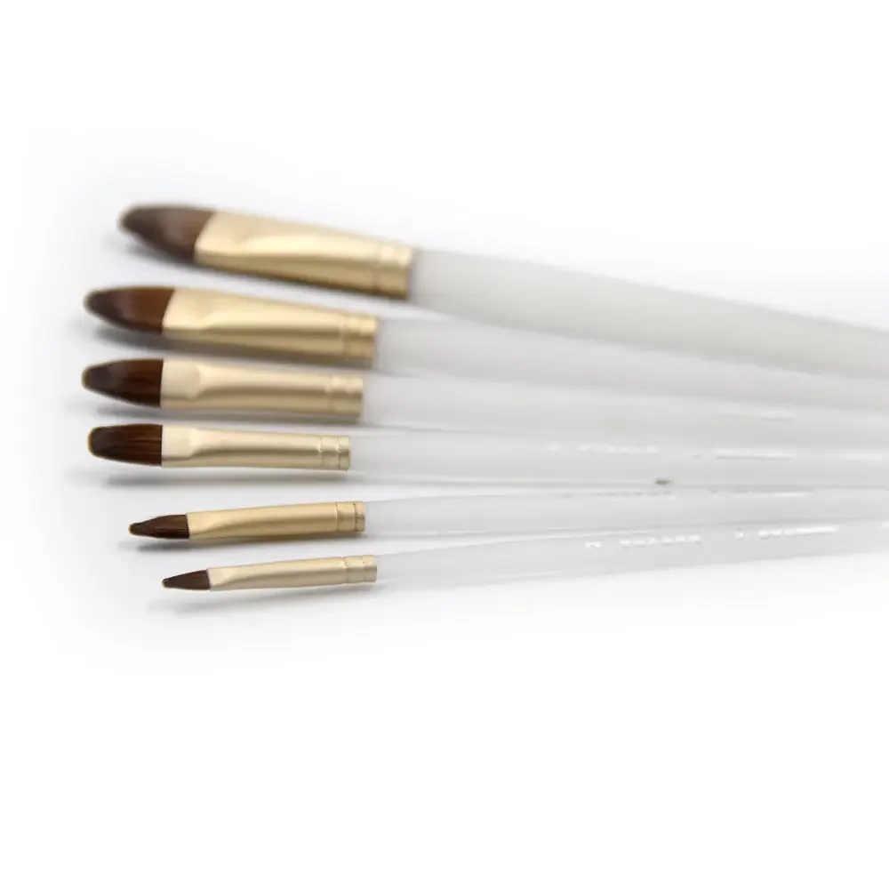 6pcs/set high quality Body Hair Weasel Hair Filbert Acrylic Drawing Oil Painting pastel Art Supply Cristal rod Painting material
6pcs/set high quality Body Hair Weasel Hair Filbert Acrylic Drawing Oil Painting pastel Art Supply Cristal rod Painting material