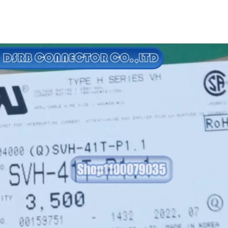 200pcs/lot SVH-41T-P1.1 VHR-3N 560125-0200 7116-4100-02 7-1452668-1 IL-AG5-PC1-5000 12077628
200pcs/lot SVH-41T-P1.1 VHR-3N 560125-0200 7116-4100-02 7-1452668-1 IL-AG5-PC1-5000 12077628