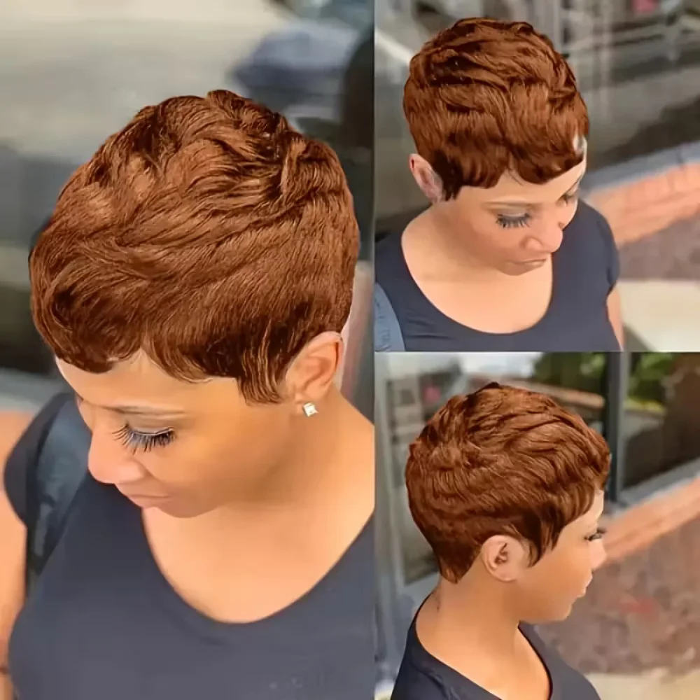 Pixie Cut Wig for Women Full Machine Made Human Hair Suitable for daily wear Hierarchical Short Hair Multiple colors Available
Pixie Cut Wig for Women Full Machine Made Human Hair Suitable for daily wear Hierarchical Short Hair Multiple colors Available