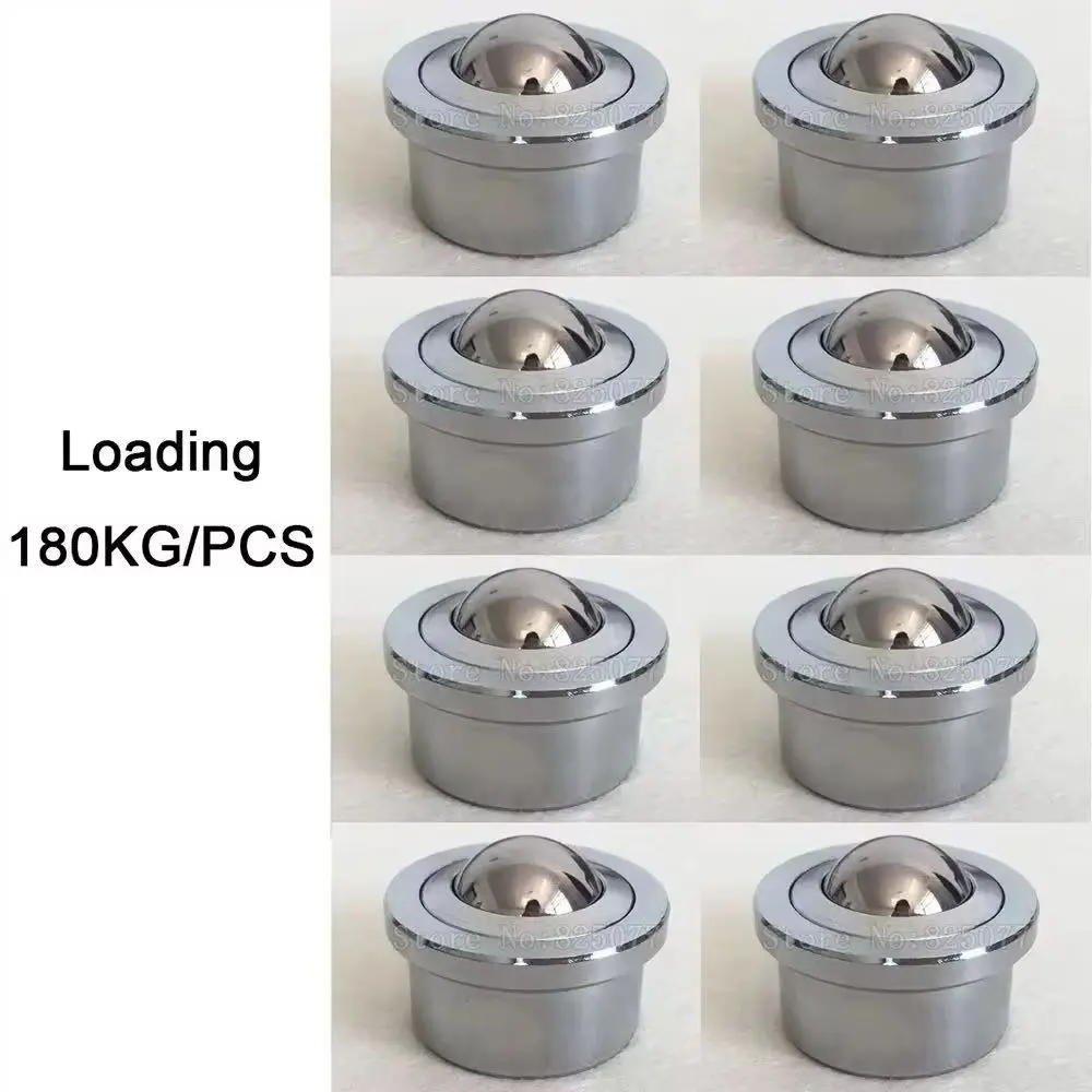 8PCS Heavy Industrial Universal Ball Transfer Unit Casters Ball Bearing Bull's Eye Wheel Conveyor Rollers Sliders Load 180KG/PCS
8PCS Heavy Industrial Universal Ball Transfer Unit Casters Ball Bearing Bull's Eye Wheel Conveyor Rollers Sliders Load 180KG/PCS