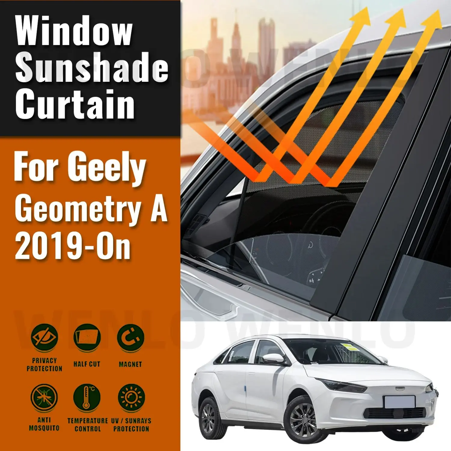 Для Geely Geometry A 2019 2020 2021 2022 2023 2024 Автомобильный солнцезащитный козырек на окно, магнитная штора, солнцезащитный козырек, сетка, защита детей
Для Geely Geometry A 2019 2020 2021 2022 2023 2024 Автомобильный солнцезащитный козырек на окно, магнитная штора, солнцезащитный козырек, сетка, защита детей