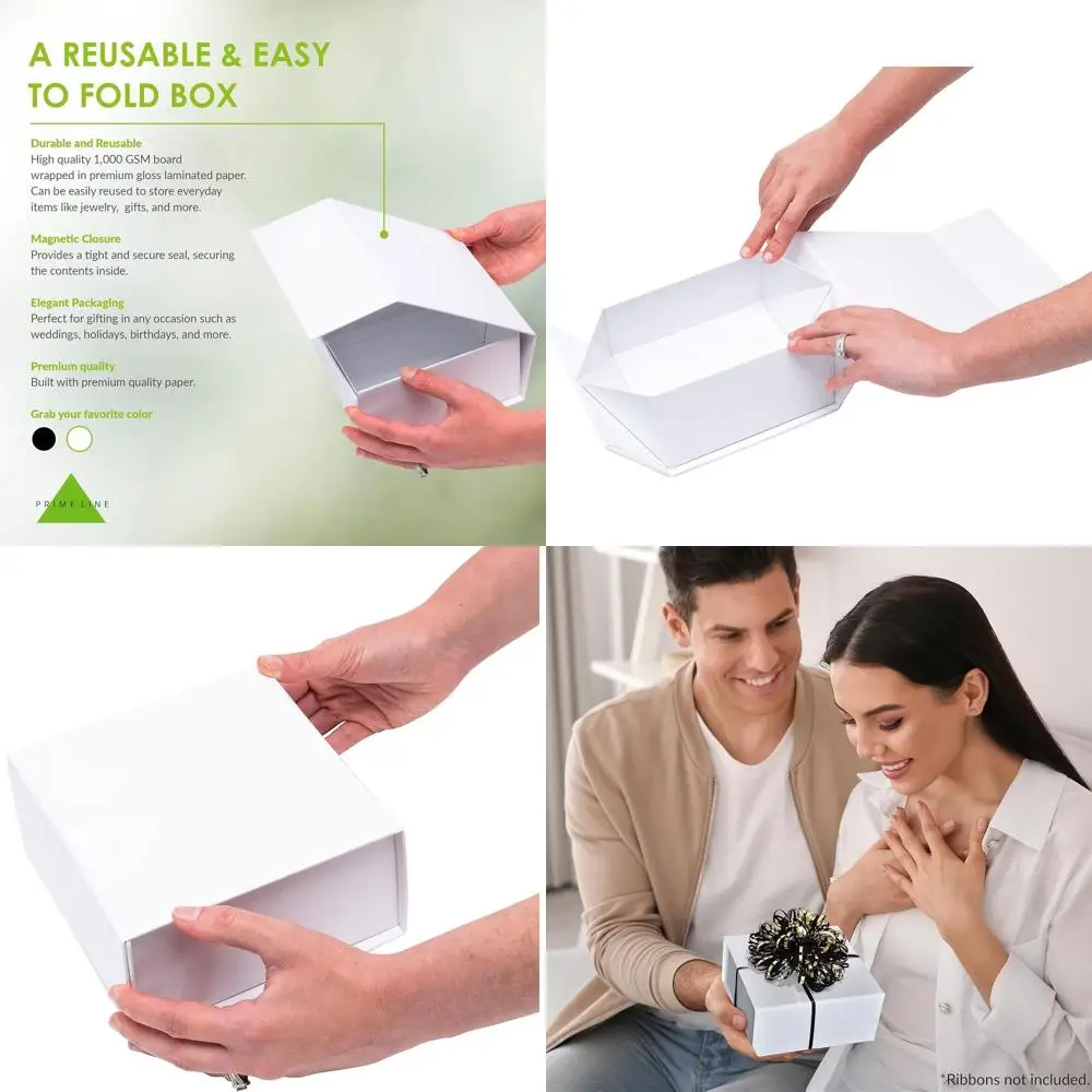 6x6x3 Mini White Gift Boxes with Lids - 15-Pack for Holiday, Birthday, Wedding Presents, and Jewelry Storage
6x6x3 Mini White Gift Boxes with Lids - 15-Pack for Holiday, Birthday, Wedding Presents, and Jewelry Storage