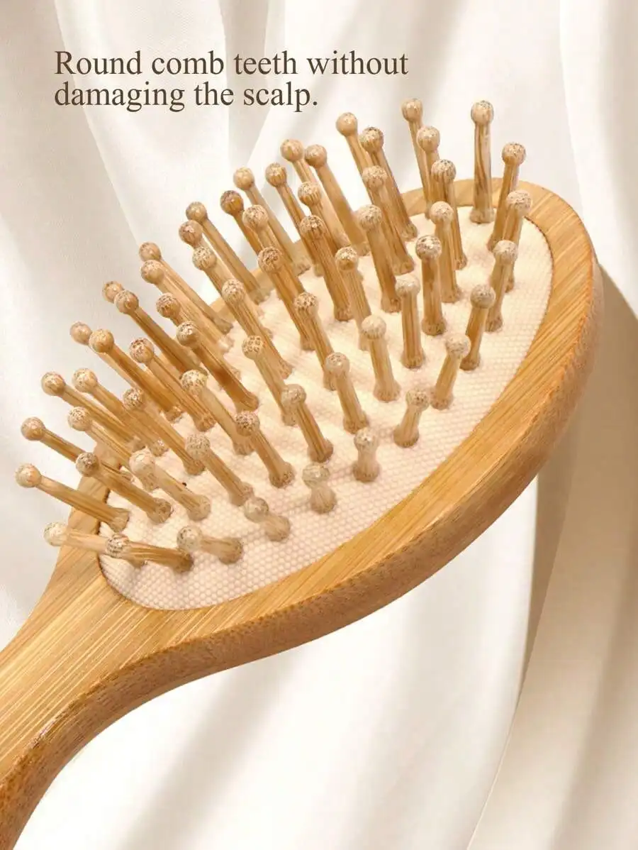 1Pc Mini Bamboo Air-Cushion Comb - Portable Detangler For All Hair Types, Halloween & Christmas Gift Essential
1Pc Mini Bamboo Air-Cushion Comb - Portable Detangler For All Hair Types, Halloween & Christmas Gift Essential