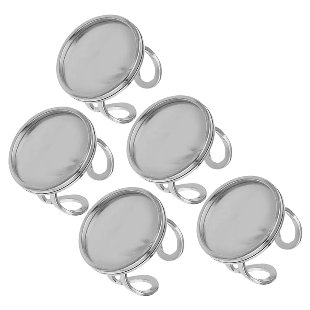 5 Pcs Stainless Steel Rings Adjustable DIY Ring Blanks for Jewelry Making Circular Base Metal Accessories 25mm
5 Pcs Stainless Steel Rings Adjustable DIY Ring Blanks for Jewelry Making Circular Base Metal Accessories 25mm
