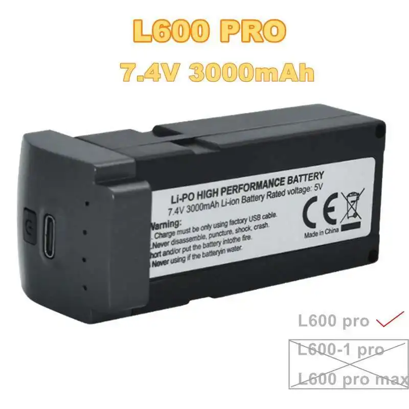 Оригинальный аккумулятор для дрона L600 PRO, 7,4 В, 3000 мАч, литий-ионный аккумулятор для LYZRC L600PRO, аккумулятор для бесщеточного фотосъемки, квадрокоптера
Оригинальный аккумулятор для дрона L600 PRO, 7,4 В, 3000 мАч, литий-ионный аккумулятор для LYZRC L600PRO, аккумулятор для бесщеточного фотосъемки, квадрокоптера