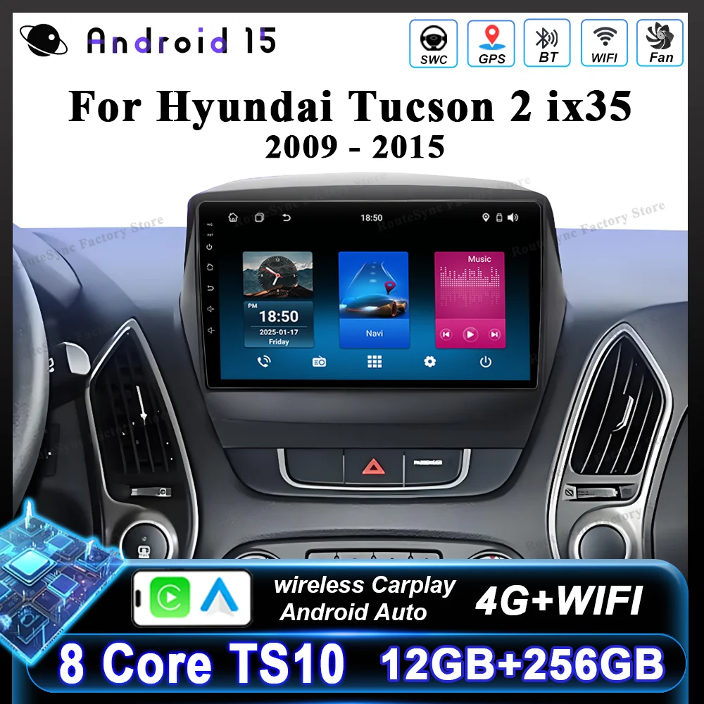 Carplay Android Car Radio Stereo For Hyundai Tucson 2 ix35 2009-2015 Auto Multimidia Video PlayerTouch Screen NO 2din Head Unit
Carplay Android Car Radio Stereo For Hyundai Tucson 2 ix35 2009-2015 Auto Multimidia Video PlayerTouch Screen NO 2din Head Unit