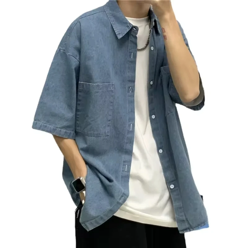 Young Cowboy Shirts Men Japanese Loose Retro Thin Plus Size Shirt Men Clothing Casual Denim Elegant Korean Style Blouse
Young Cowboy Shirts Men Japanese Loose Retro Thin Plus Size Shirt Men Clothing Casual Denim Elegant Korean Style Blouse