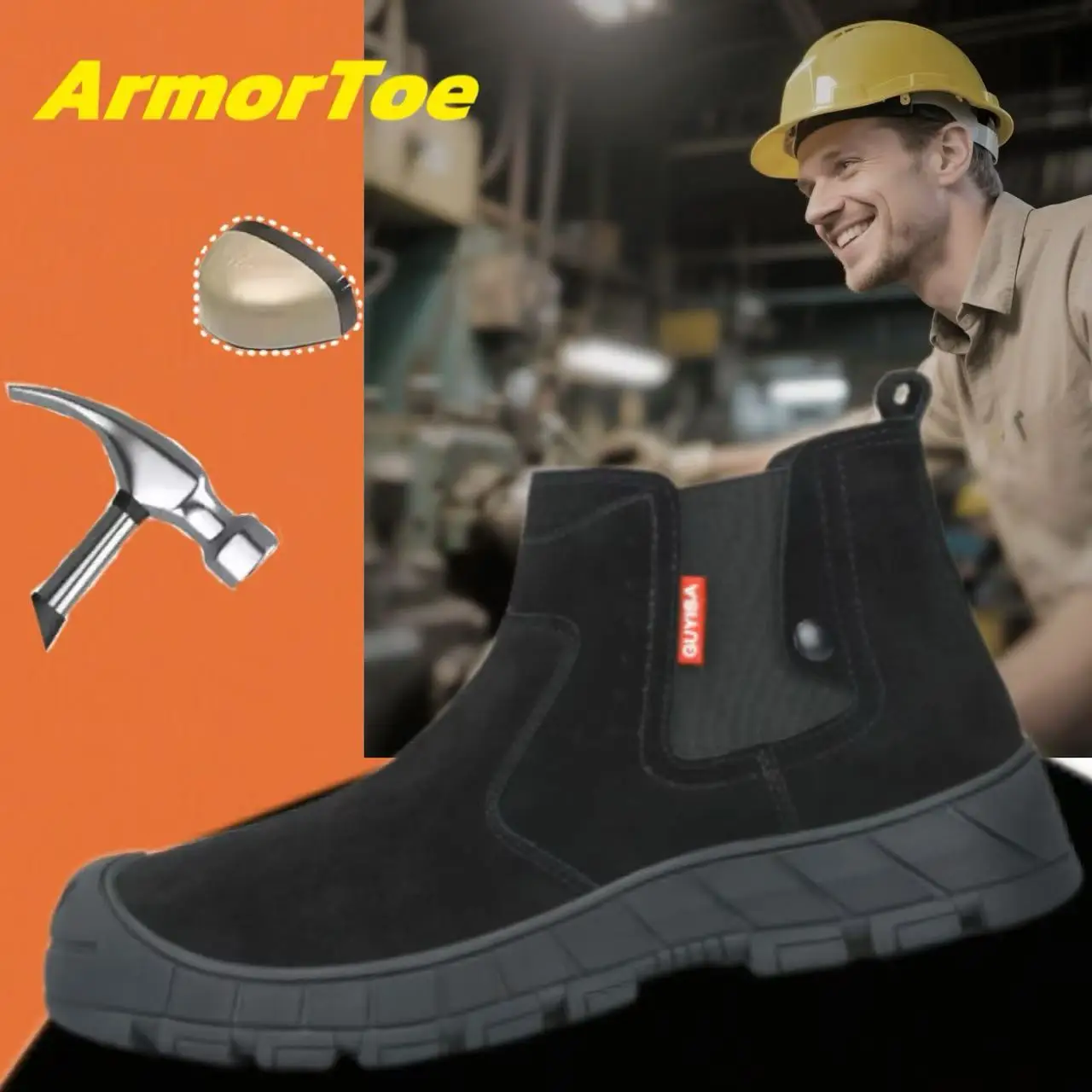ArmorToe High-top Elastic Easy To Put On Take Off Safety Shoes Anti-stabbing Steel Head Work Shoes Refractory Flower #Armor2638
ArmorToe High-top Elastic Easy To Put On Take Off Safety Shoes Anti-stabbing Steel Head Work Shoes Refractory Flower #Armor2638