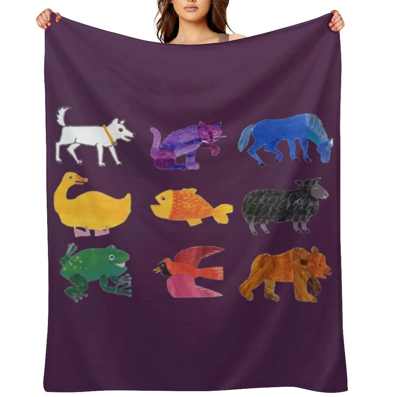 Eric Carle Animals \t Throw Blanket Blankets Sofas Of Decoration Loose Hairy warm for winter Blankets
Eric Carle Animals \t Throw Blanket Blankets Sofas Of Decoration Loose Hairy warm for winter Blankets