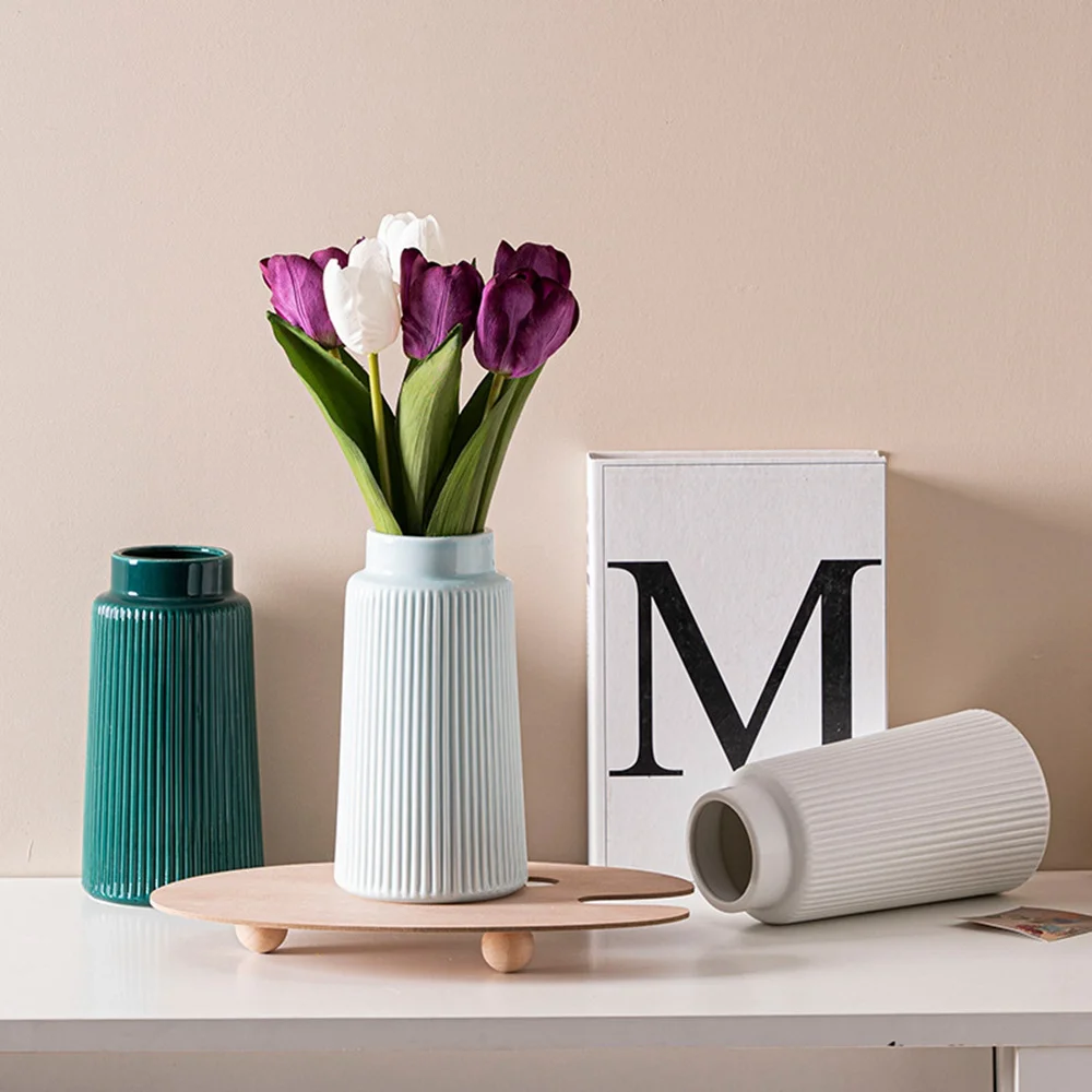 Simple modern ceramic vase decoration dry flower desktop porch hydroponic flower office TV cabinet flower device Ceramic Vase
Simple modern ceramic vase decoration dry flower desktop porch hydroponic flower office TV cabinet flower device Ceramic Vase
