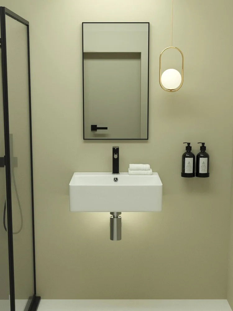 Подвесной умывальник, керамический умывальник Настенный умывальник для небольшой квартиры, умывальник с водой, унитаз 
Подвесной умывальник, керамический умывальник Настенный умывальник для небольшой квартиры, умывальник с водой, унитаз