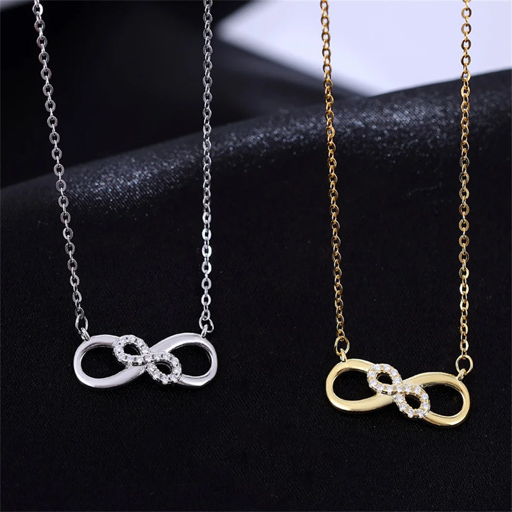 Корейская женская нишевая цепочка на ключицу из стерлингового серебра S925, полоска Мебиуса, циркон, полый кулон, высококачественное модное универсальное ожерелье
Корейская женская нишевая цепочка на ключицу из стерлингового серебра S925, полоска Мебиуса, циркон, полый кулон, высококачественное модное универсальное ожерелье